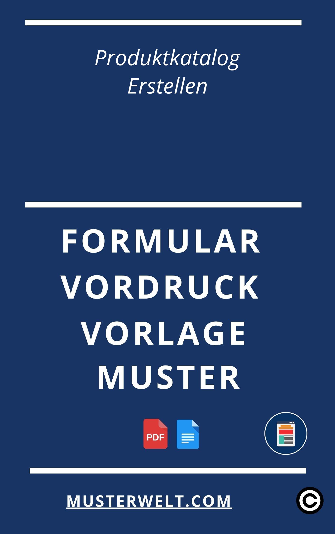 Produktkatalog Erstellen Vorlage